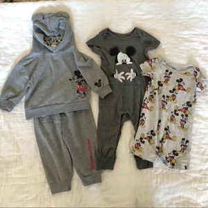 3 adorable Mickey Mouse Disney Baby outfits